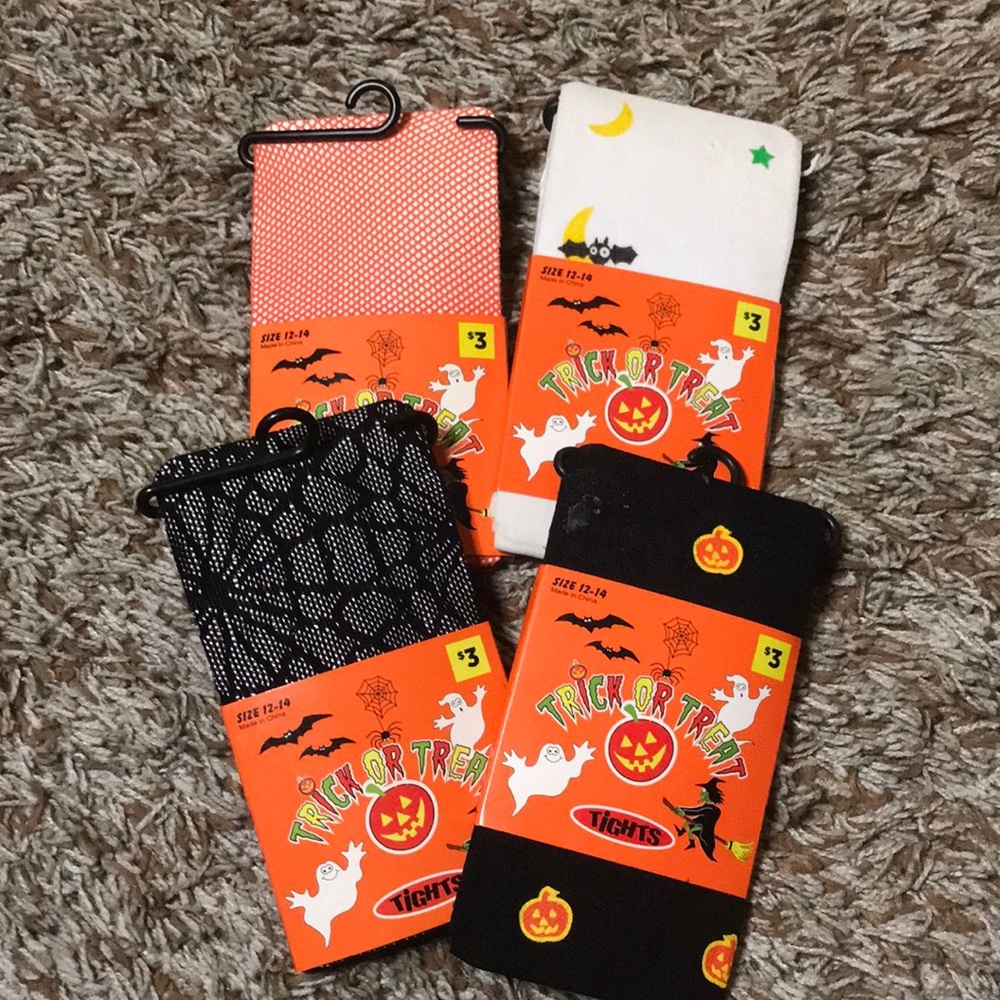 Pack of 4 Halloween tights